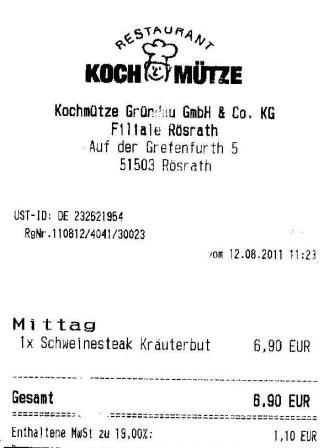 fraj Höffner Kochmütze Restaurant